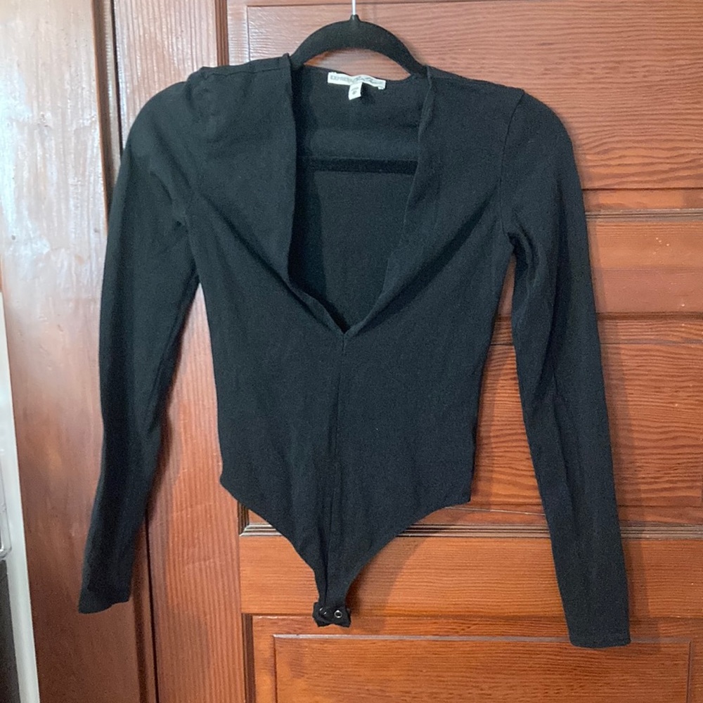 Black long sleeve bodysuit